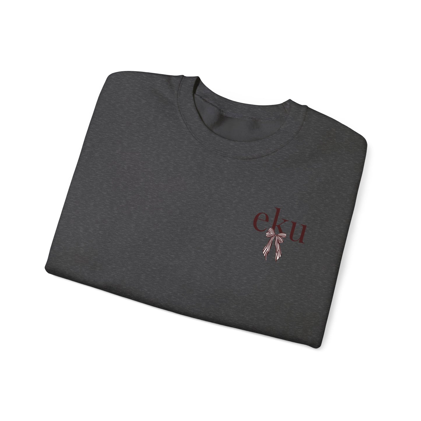 Eastern Kentucky University Striped Bow Crewneck