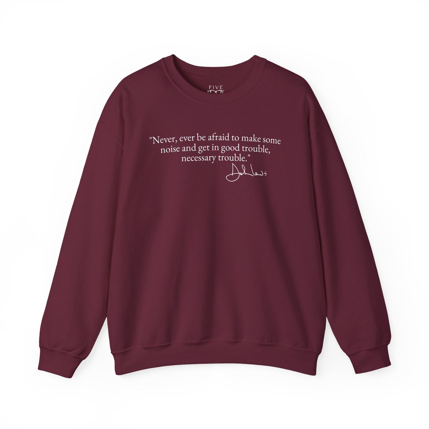 Good Trouble Crewneck | White Font