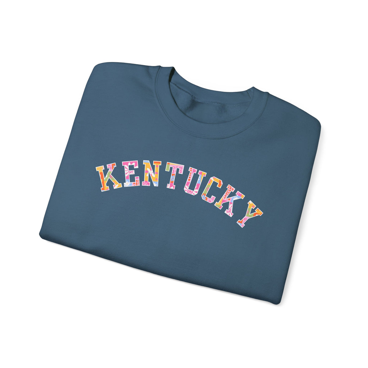 Kentucky Floral Patchwork Crewneck