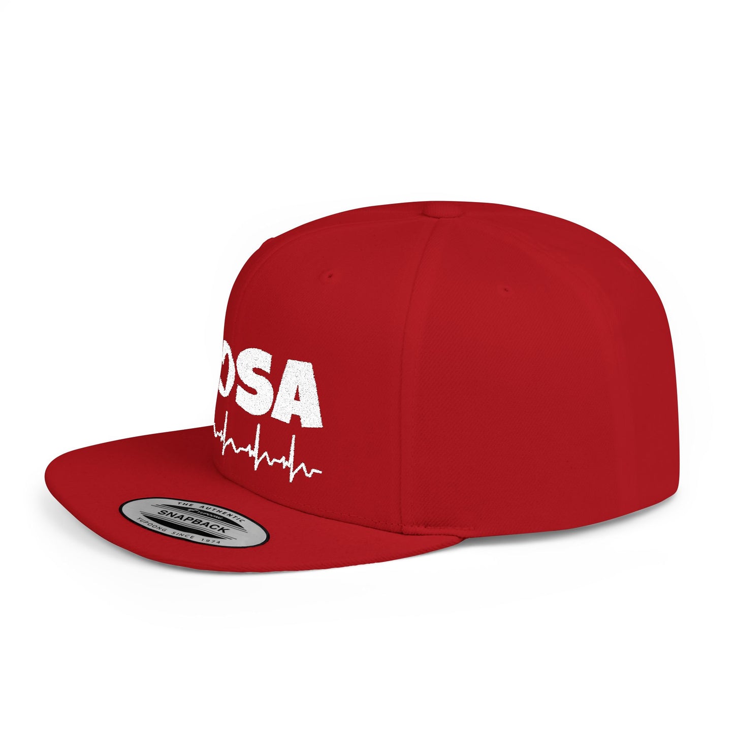HOSA Heartbeat Flatbill Snapback - White Font