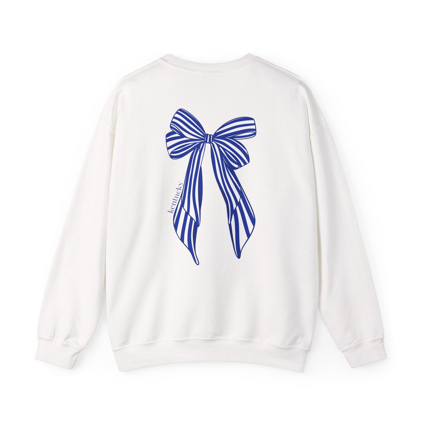 University of Kentucky Blue Striped Bow Back Crewneck