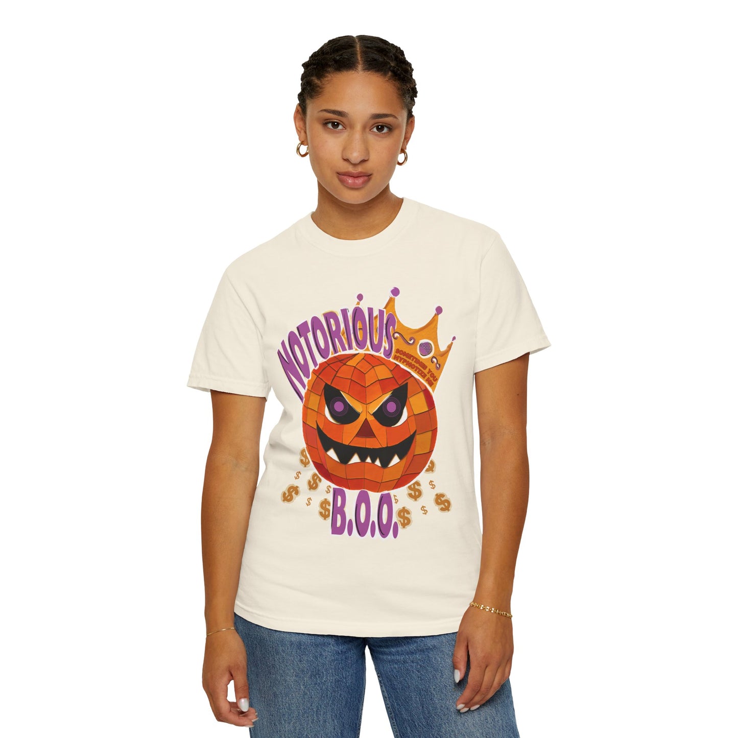 Notorious B.O.O. T-shirt | Halloween Jack-o'-Lantern Design
