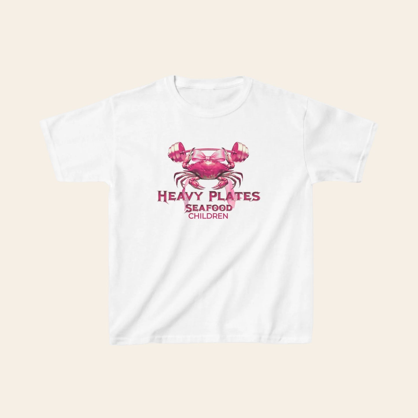 Heavy Plates Kids Bow Tshirt