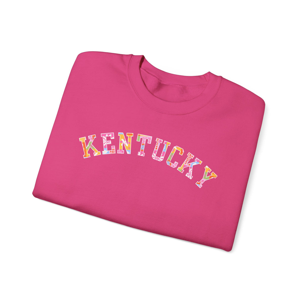 Kentucky Floral Patchwork Crewneck