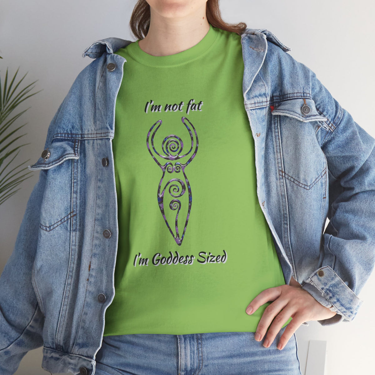 Goddess Sized Tee — "I'm not fat, I'm Goddess Sized" Empowerment T‑Shirt | Andi B. Designs