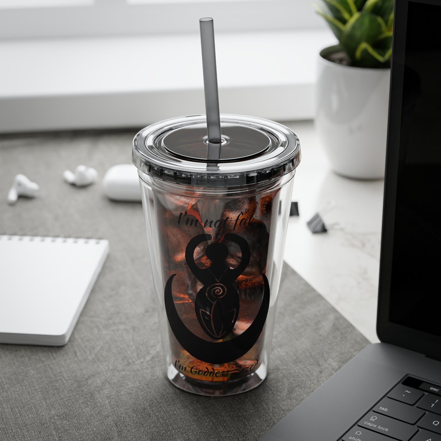 Goddess 16oz Sunsplash Straw Tumbler