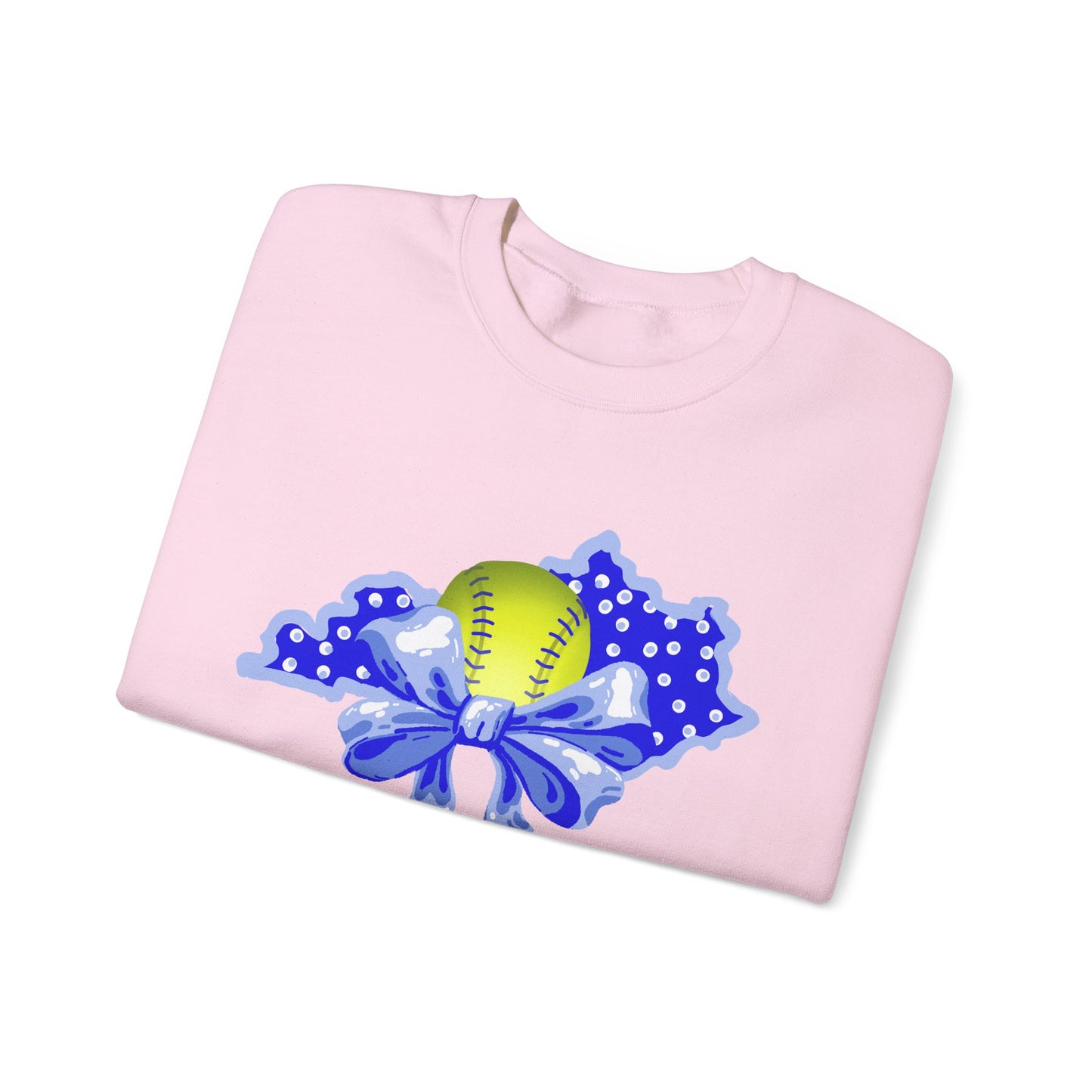 Softball and Bows Kentucky Crewneck