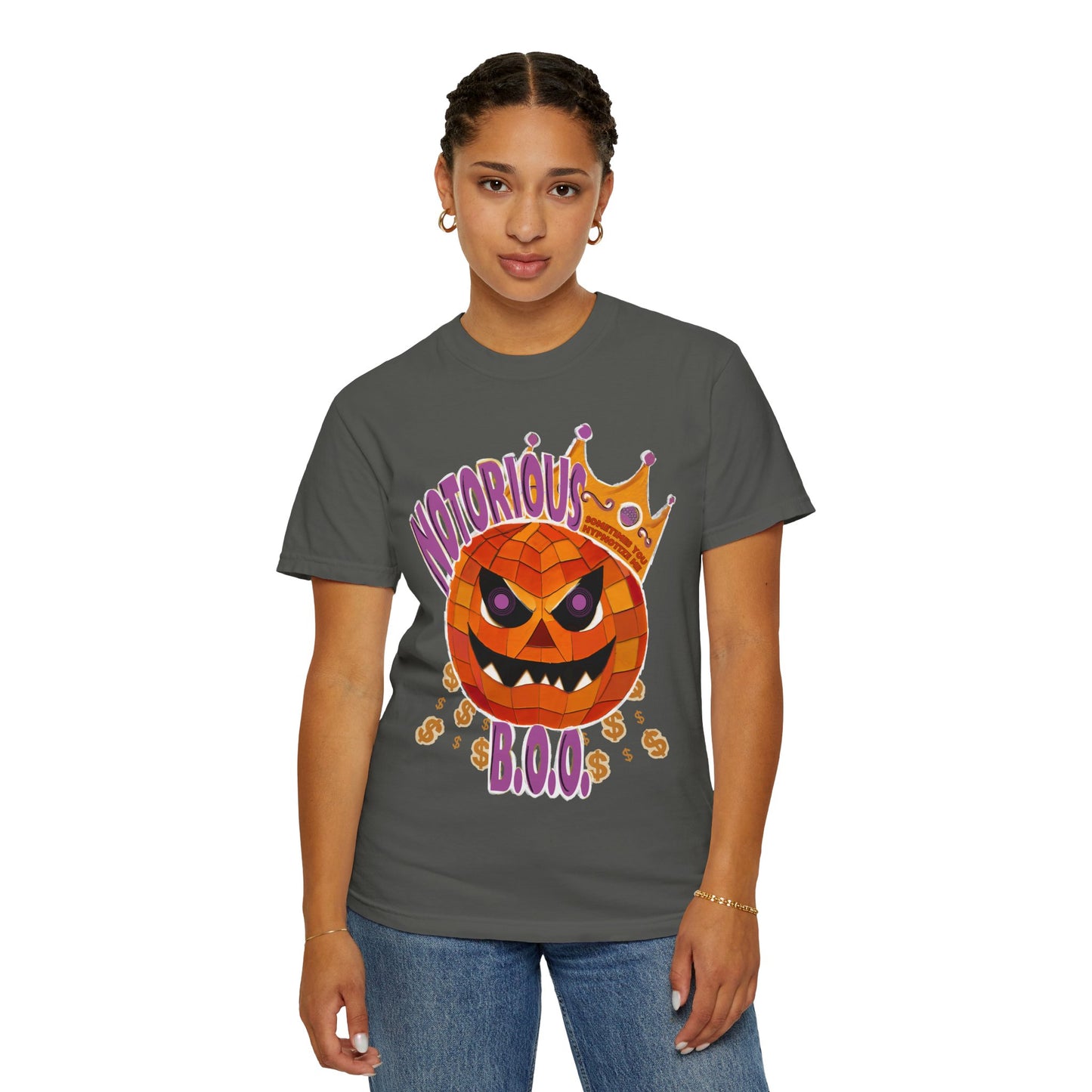 Notorious B.O.O. T-shirt | Halloween Jack-o'-Lantern Design