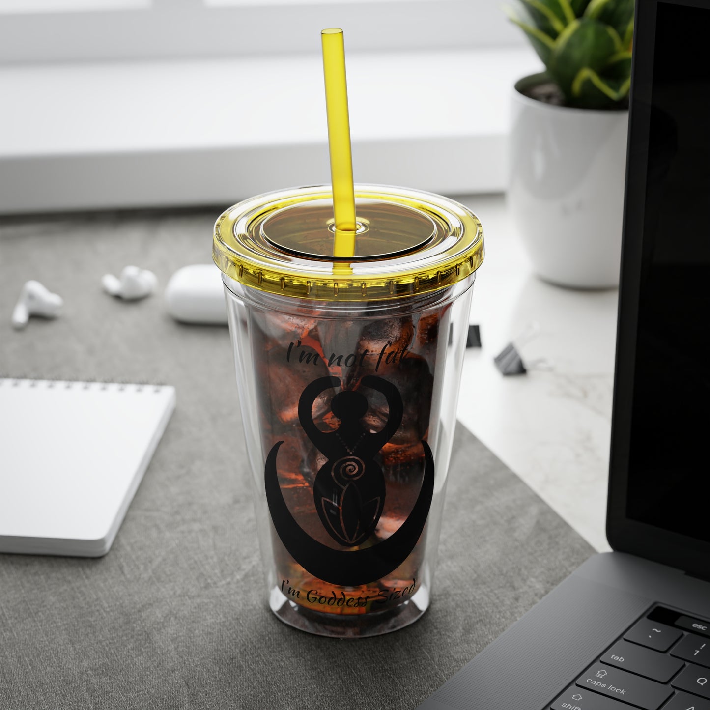 Goddess 16oz Sunsplash Straw Tumbler