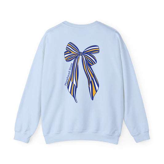 Morehead State Striped Bow Crewneck
