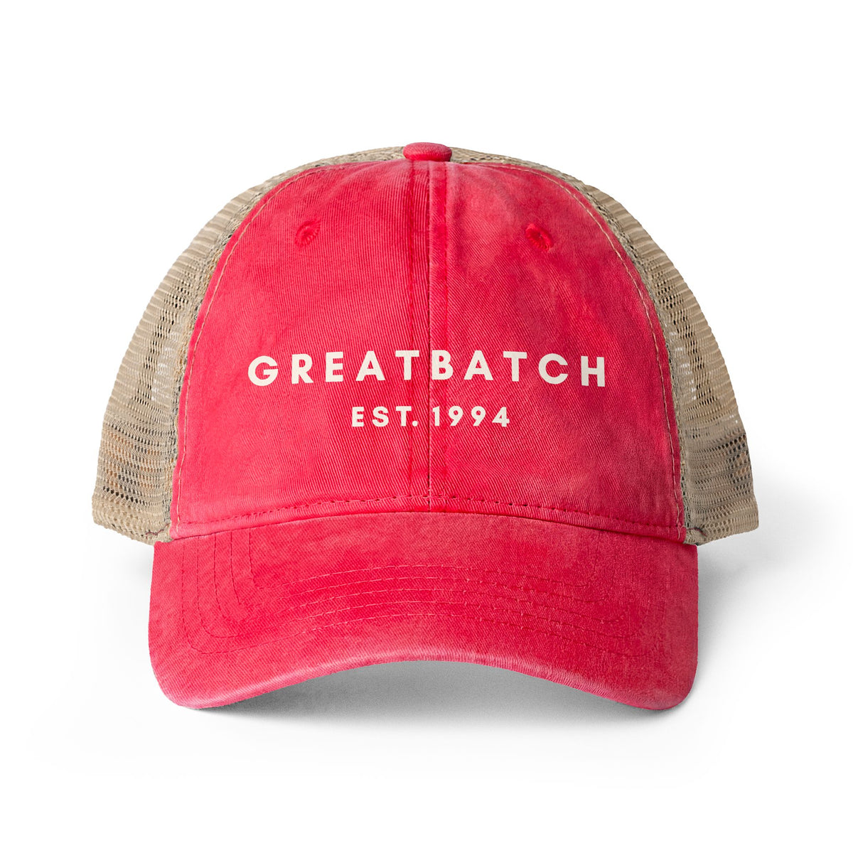 The Greatbatch Hat | Beige Font Patterned Bill