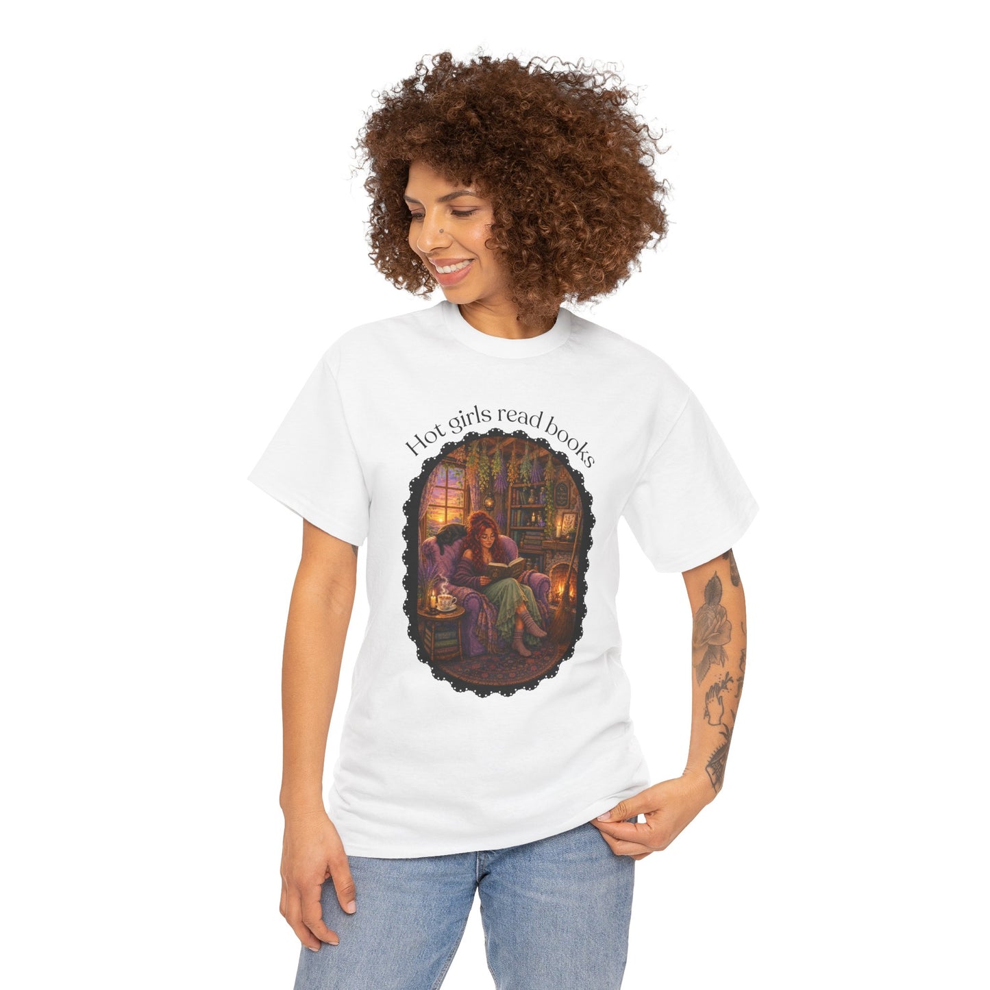 Hot Girls Read Books Tshirt | Andi B. Designs