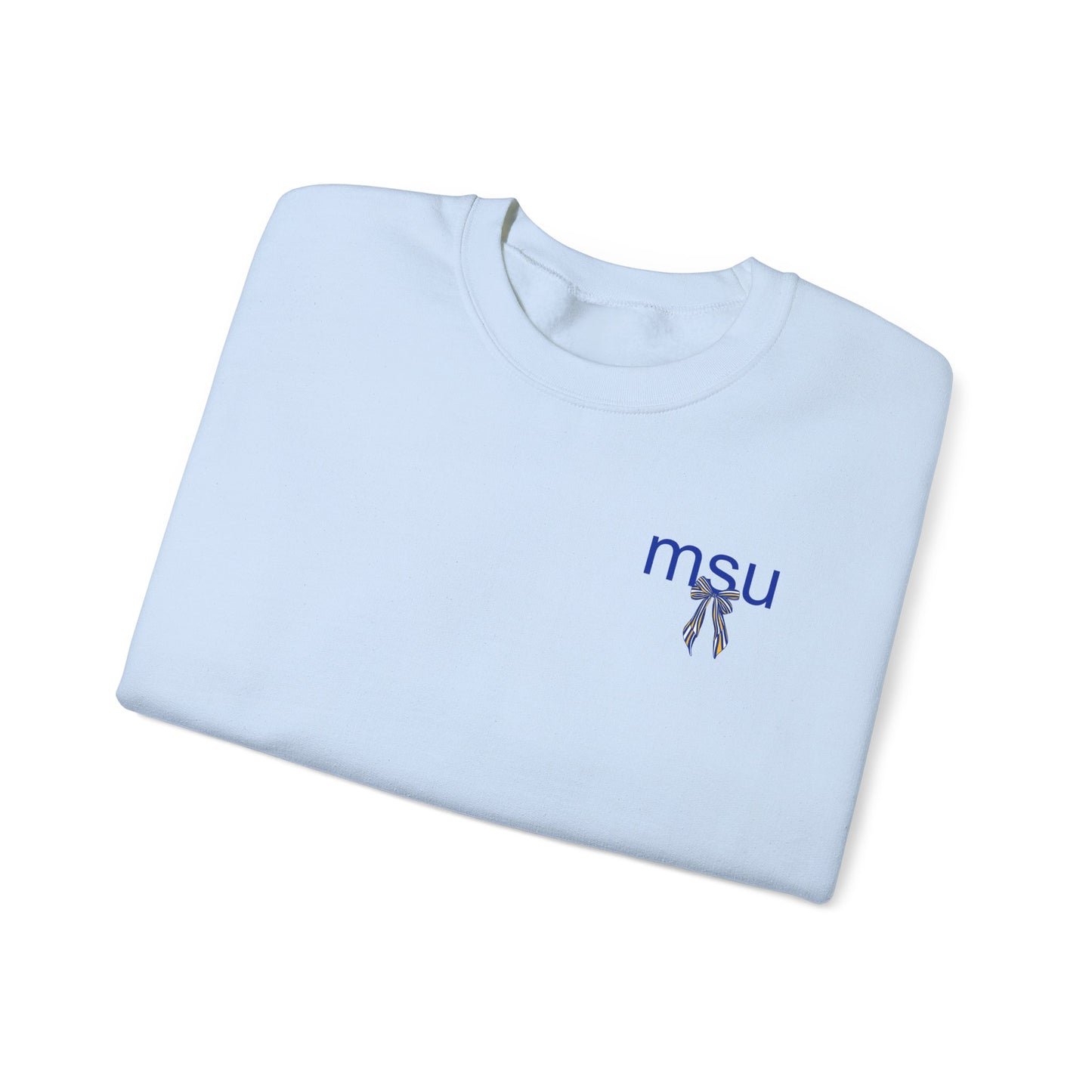 Morehead State Striped Bow Crewneck