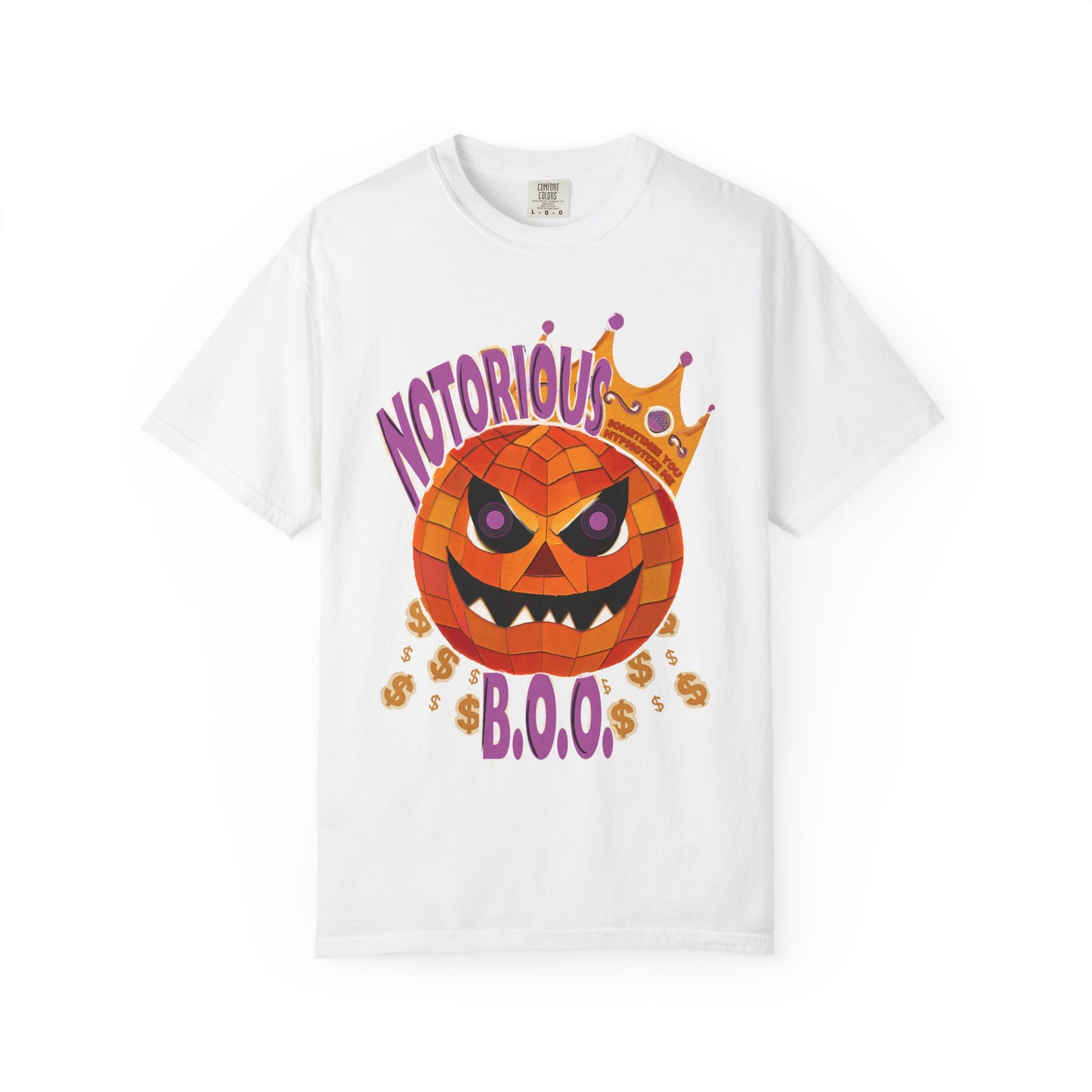 Notorious B.O.O. T-shirt | Halloween Jack-o'-Lantern Design