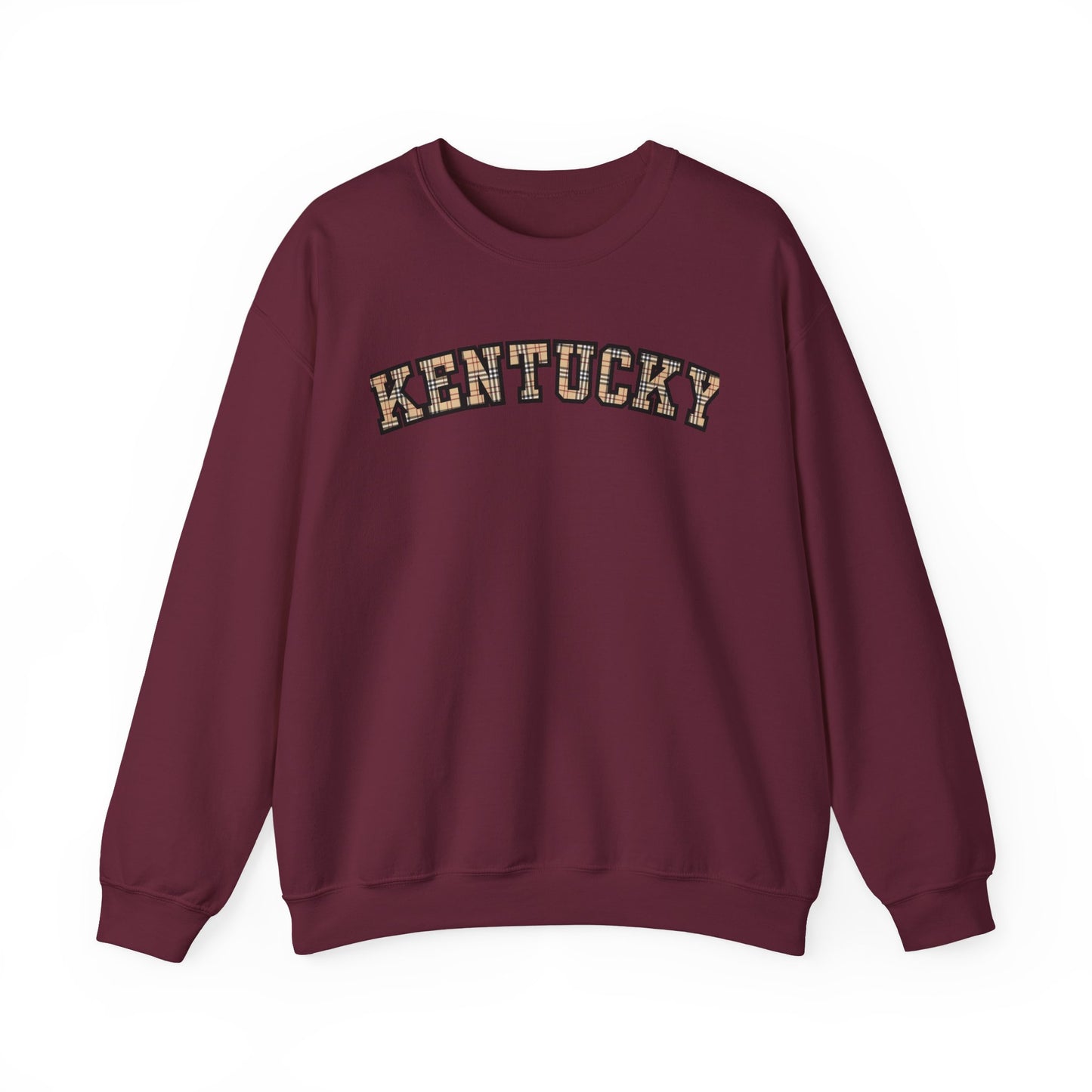 Kentucky Kensington Plaid Crewneck Sweatshirt