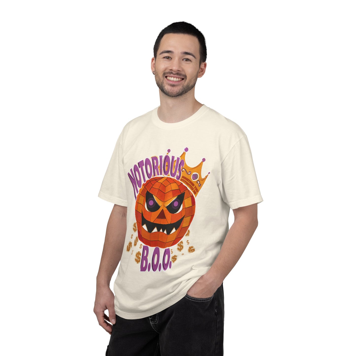 Notorious B.O.O. T-shirt | Halloween Jack-o'-Lantern Design