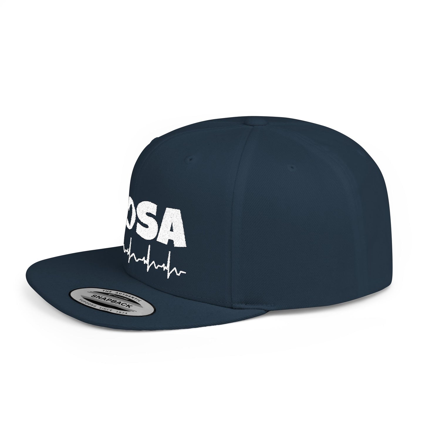 HOSA Heartbeat Flatbill Snapback - White Font