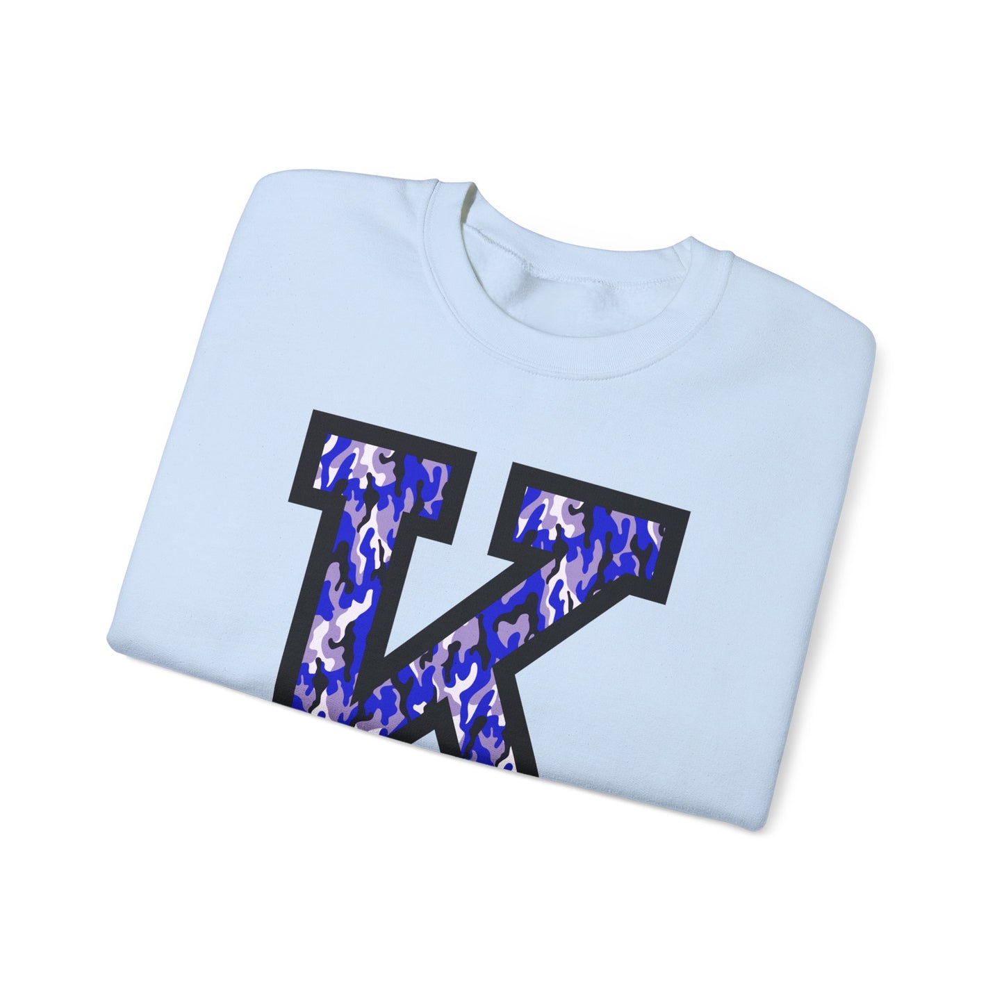 Big K Blue Camouflage Crewneck Sweatshirt
