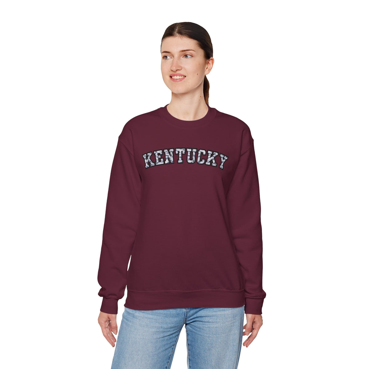 Kentucky Grey Modern Camo Crewneck Sweatshirt