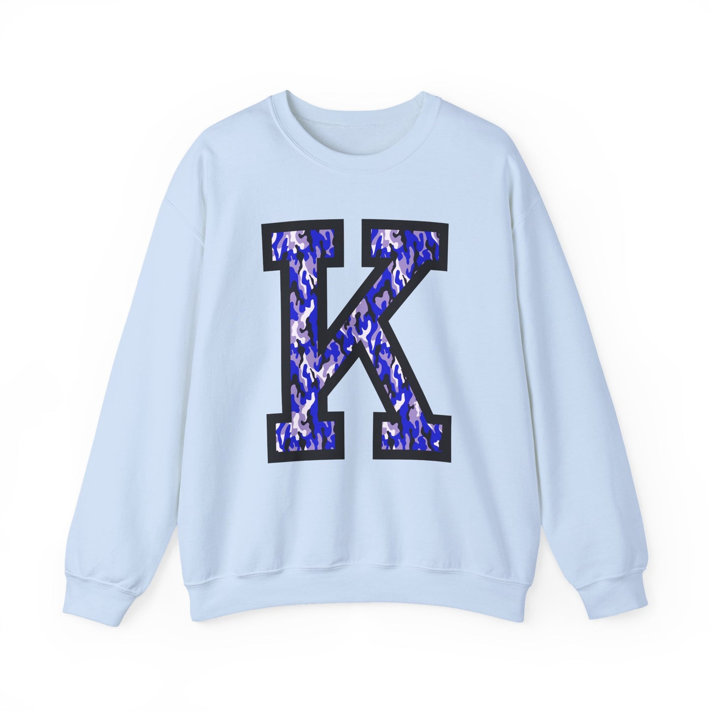 Big K Blue Camouflage Crewneck Sweatshirt