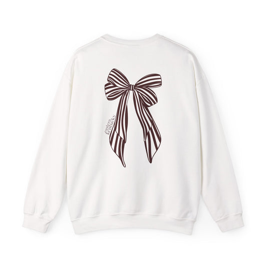 Eastern Kentucky University Striped Bow Crewneck