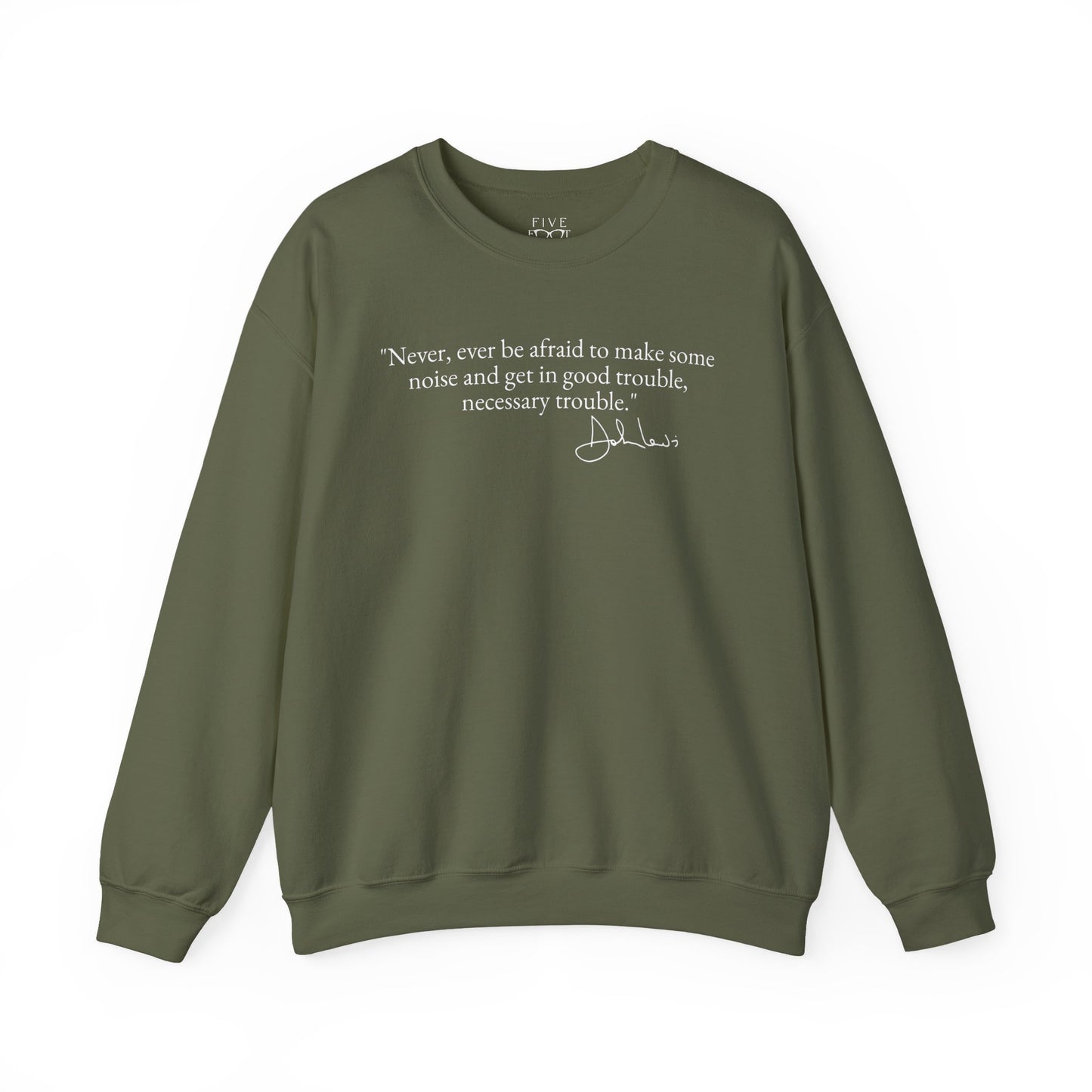 Good Trouble Crewneck | White Font