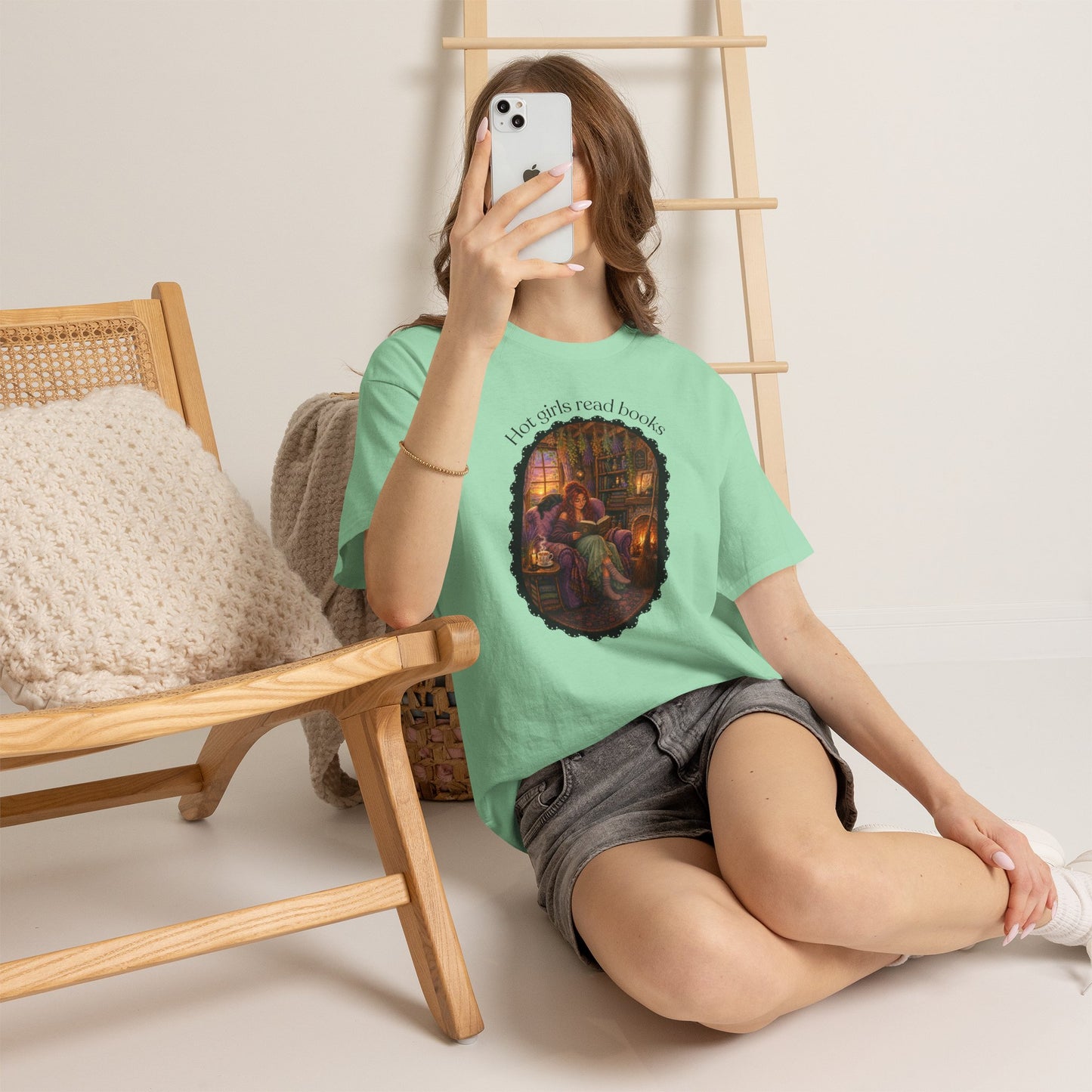 Hot Girls Read Books Tshirt | Andi B. Designs