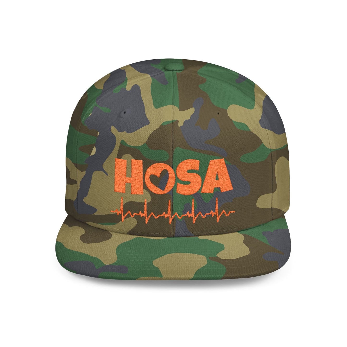 HOSA Heartbeat Flatbill Snapback - Orange Edition