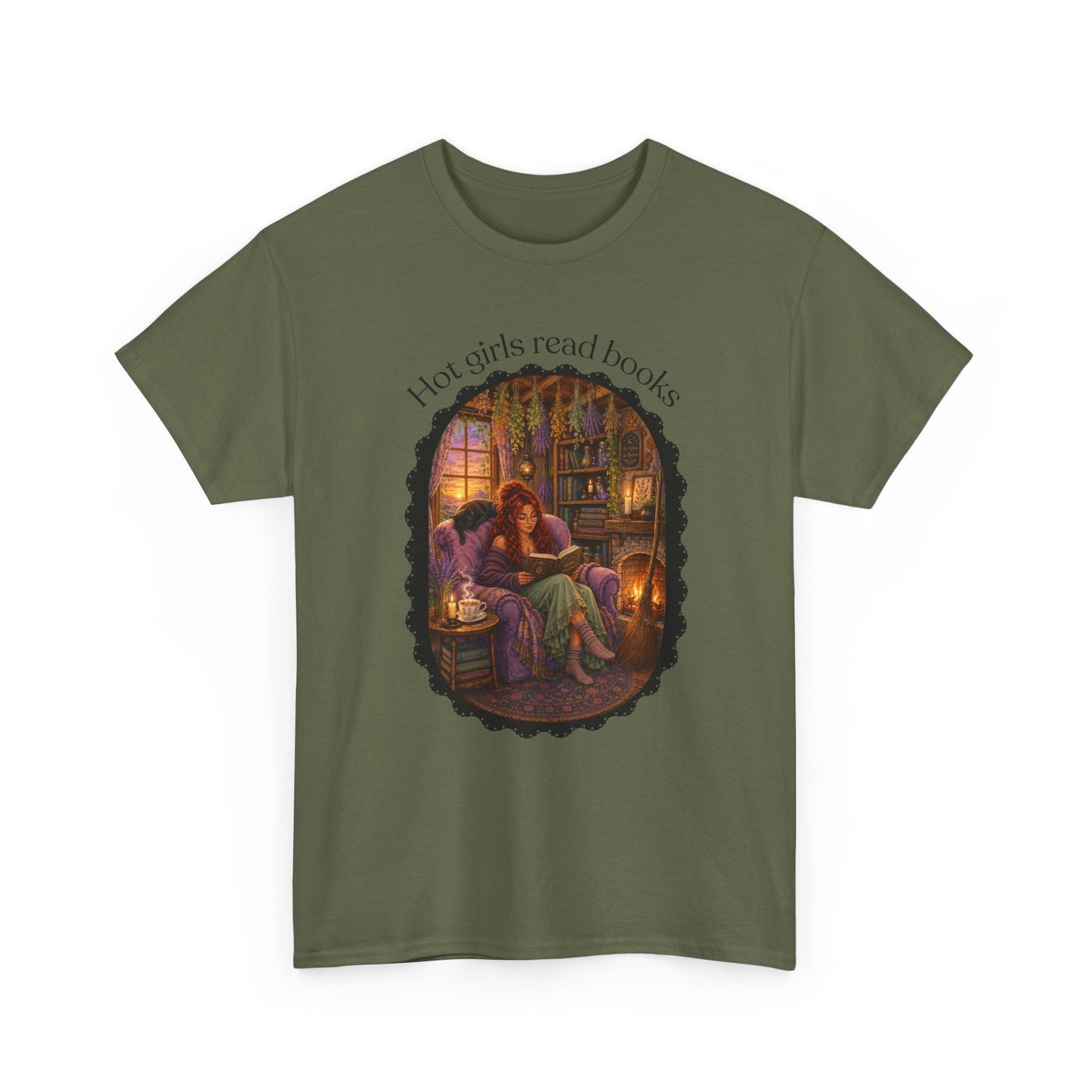 Hot Girls Read Books Tshirt | Andi B. Designs