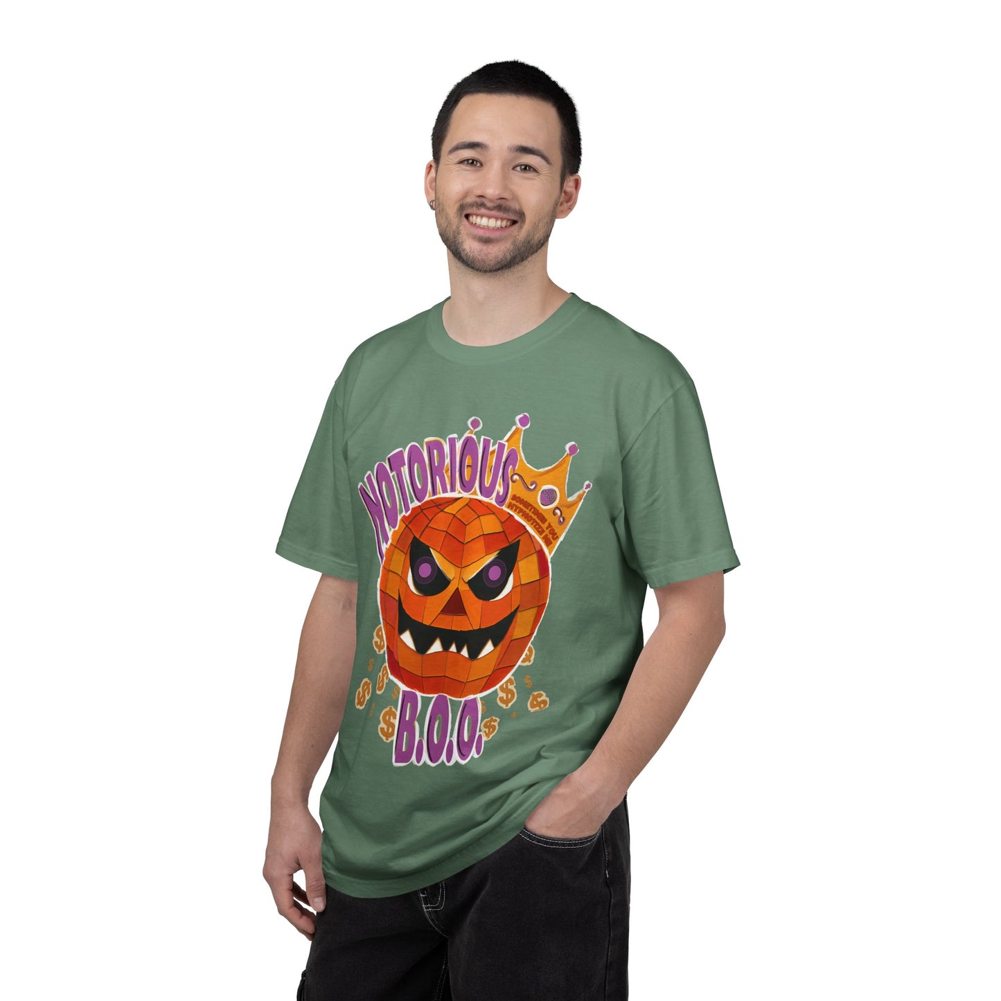 Notorious B.O.O. T-shirt | Halloween Jack-o'-Lantern Design