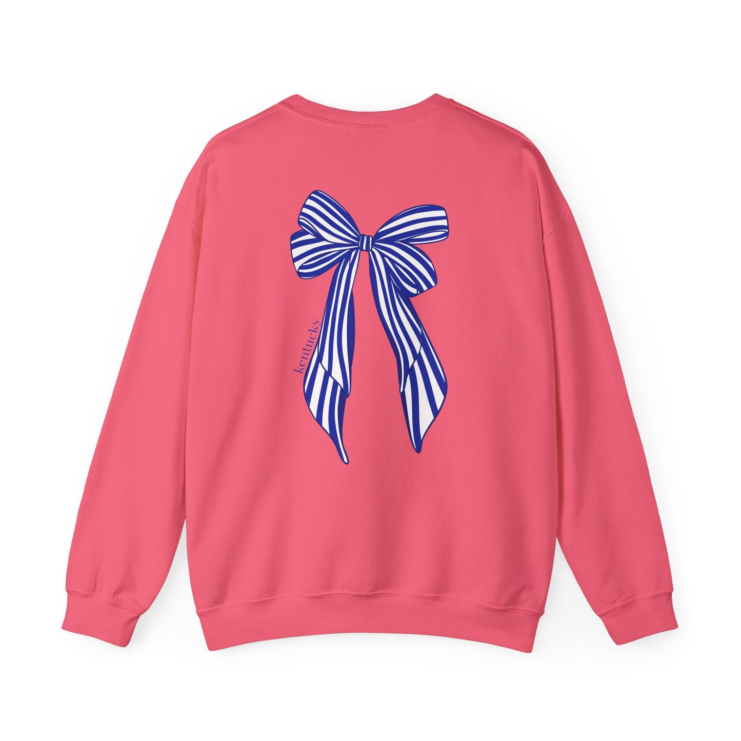University of Kentucky Blue Striped Bow Back Crewneck