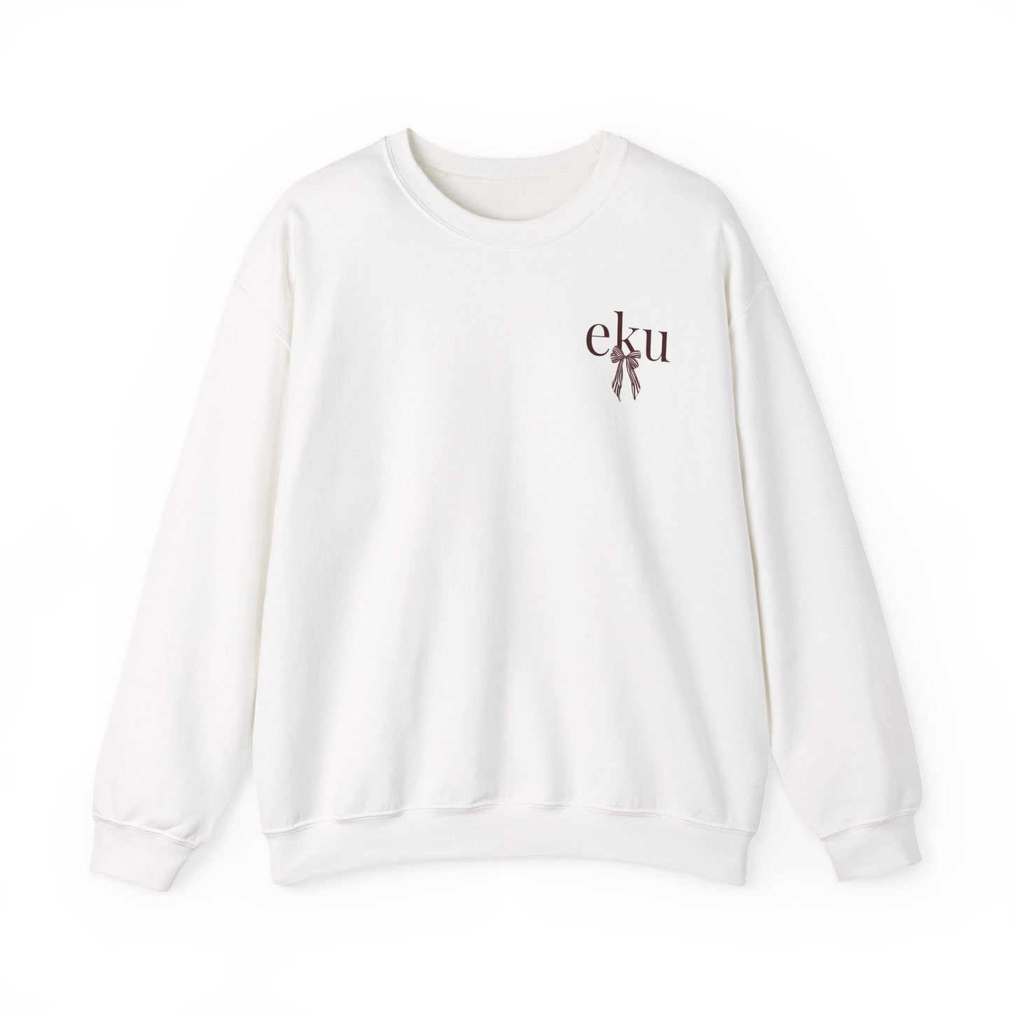 Eastern Kentucky University Striped Bow Crewneck