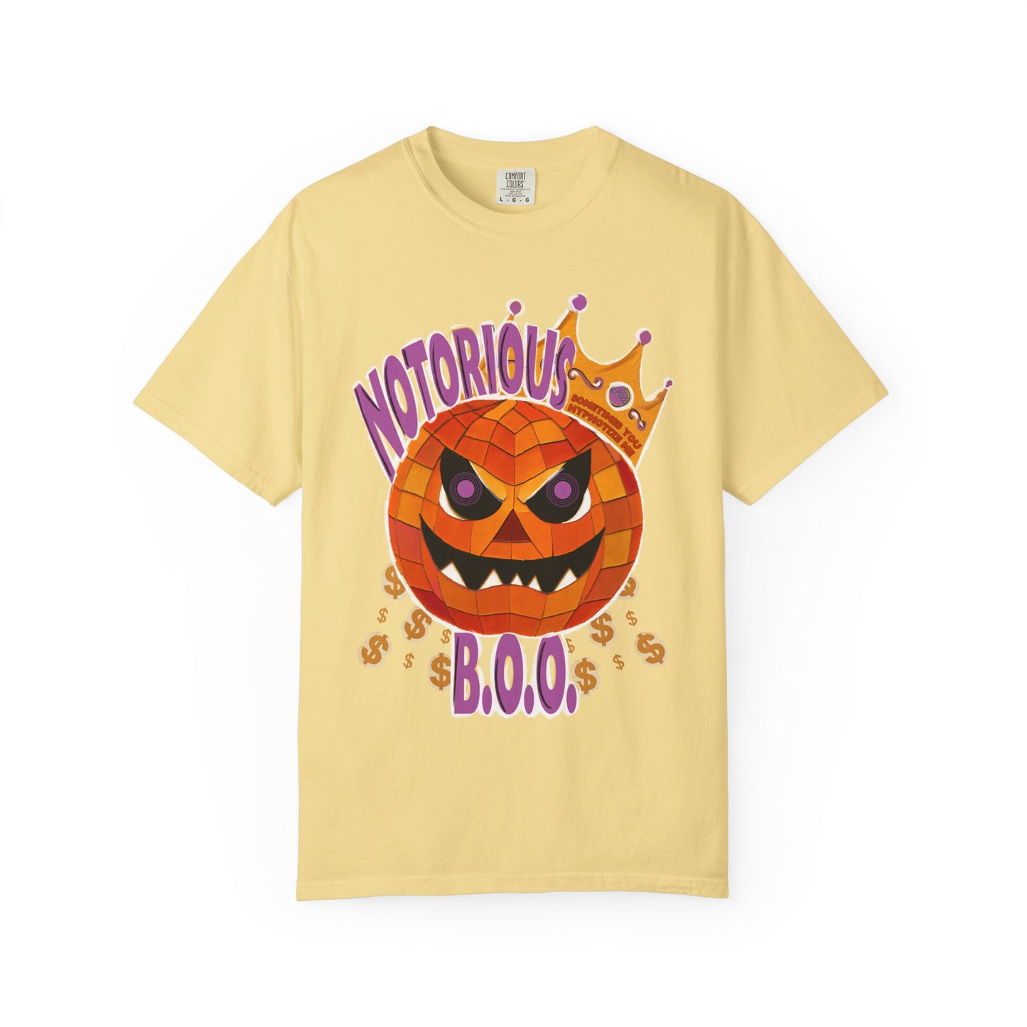 Notorious B.O.O. T-shirt | Halloween Jack-o'-Lantern Design