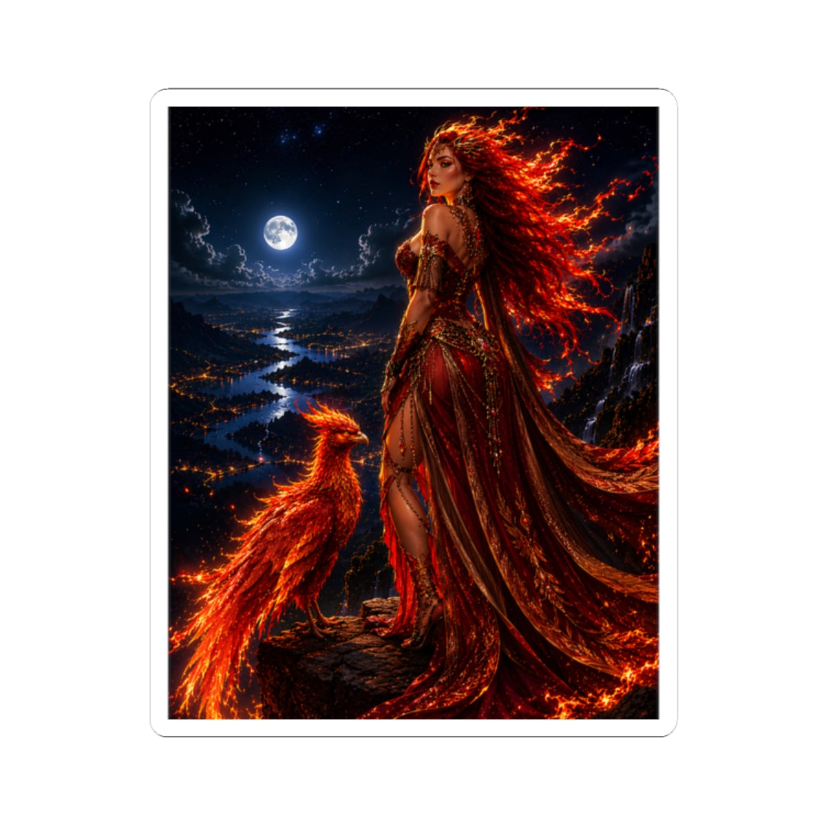 Fire Goddess Sticker | Andi B. Designs