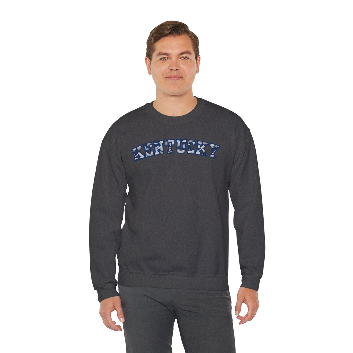 Kentucky Blue Grey Camo Sweatshirt