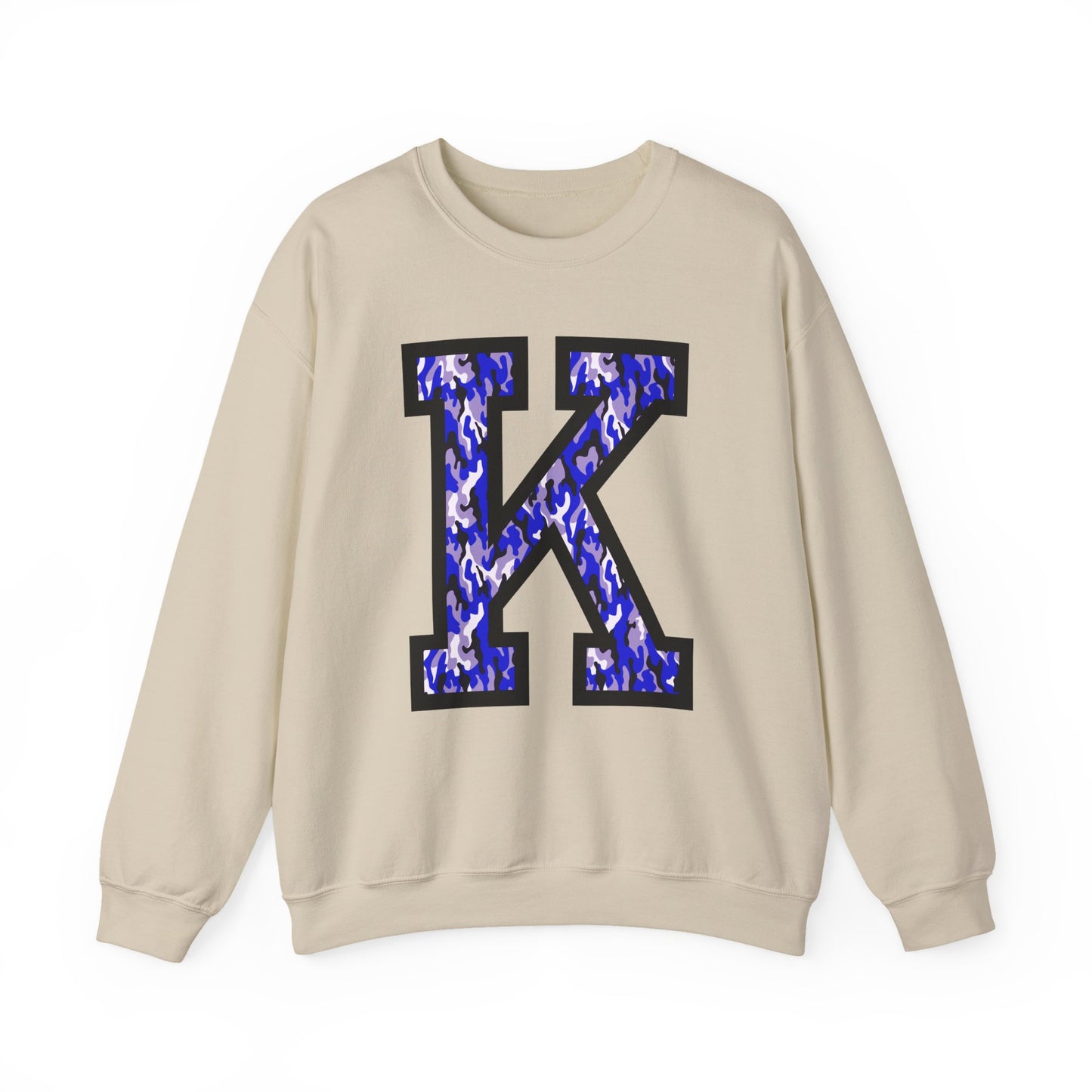 Big K Blue Camouflage Crewneck Sweatshirt