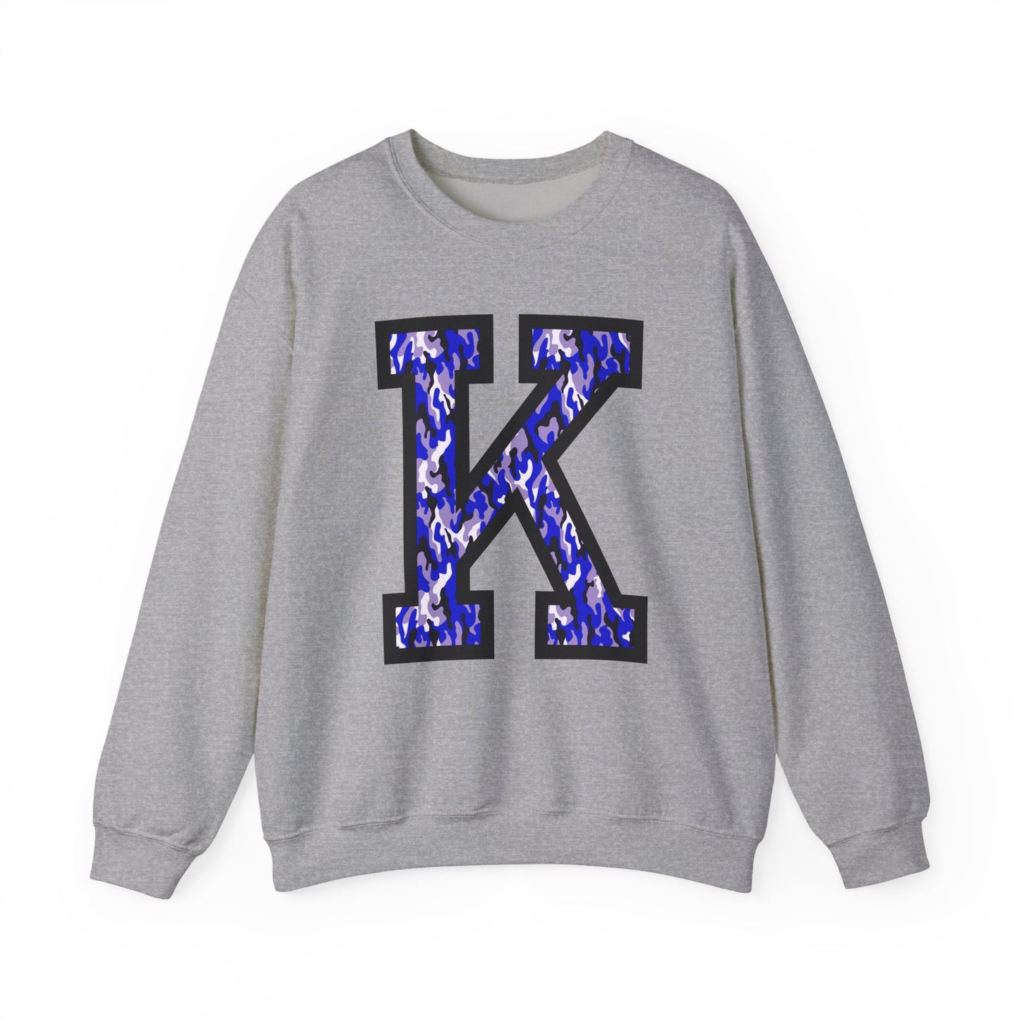 Big K Blue Camouflage Crewneck Sweatshirt