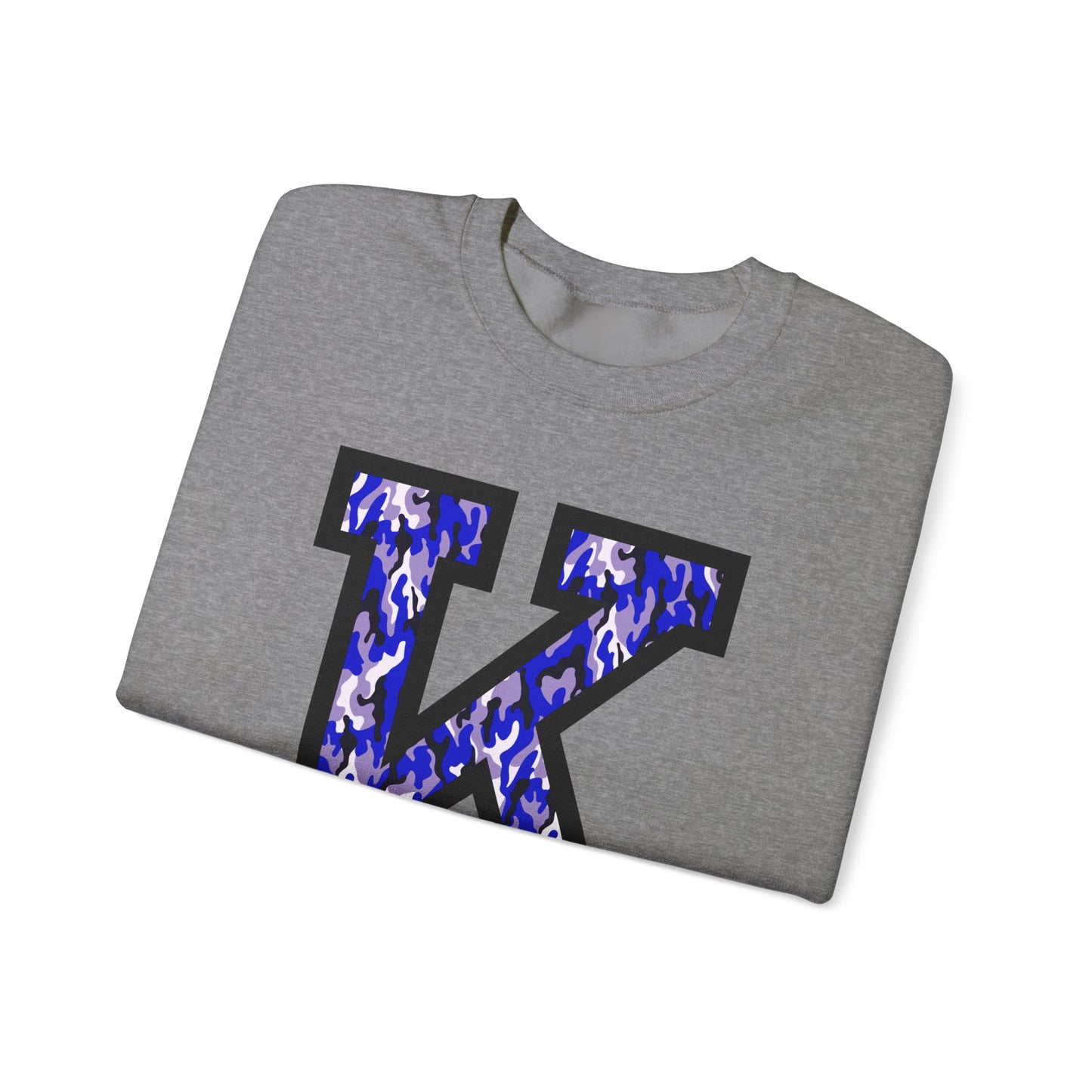 Big K Blue Camouflage Crewneck Sweatshirt