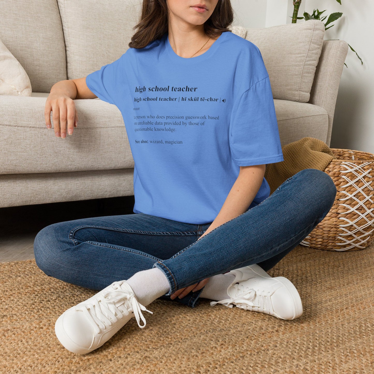 Teacher Definition T-Shirt — 'high school teacher' Funny Dictionary Tee