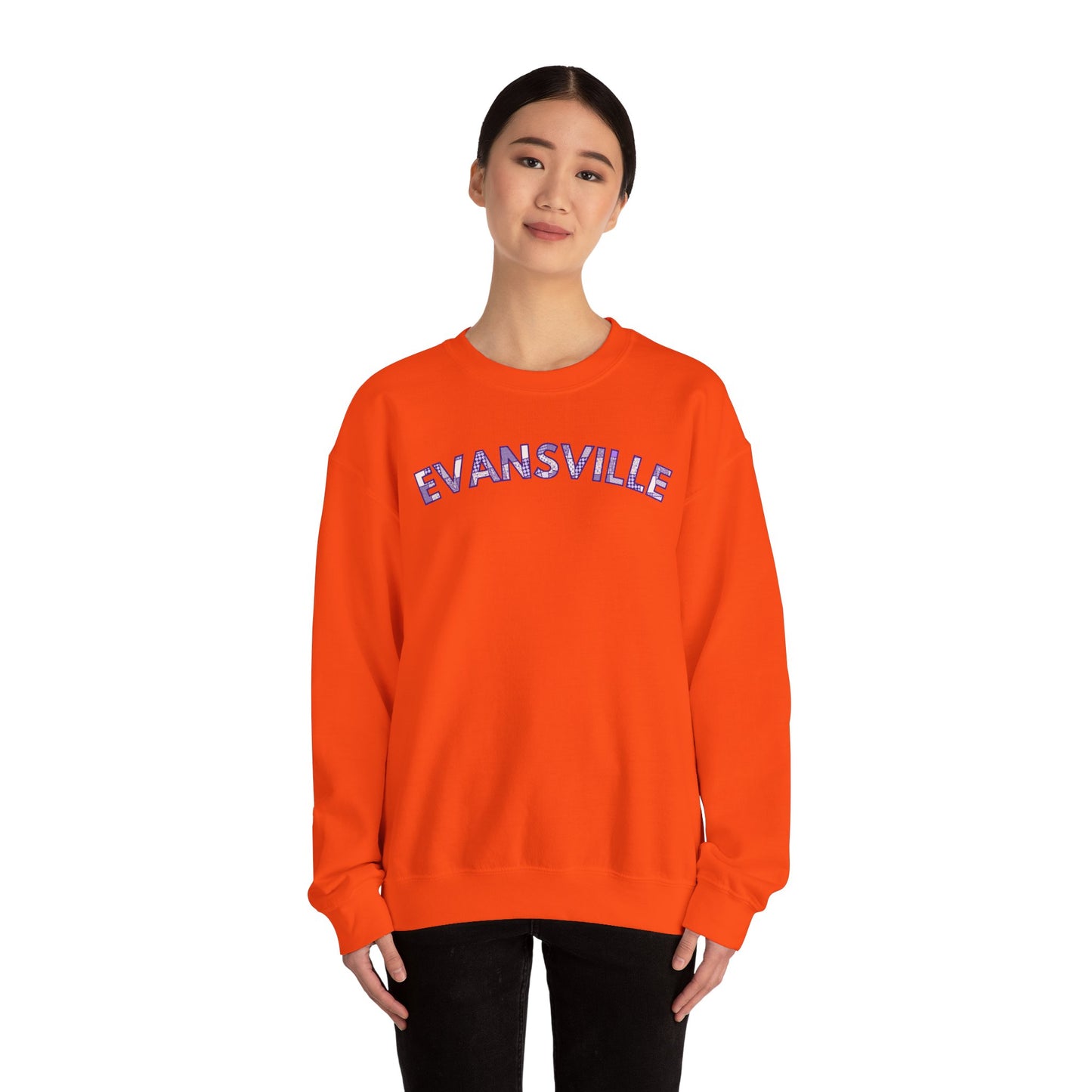 Evansville Patchwork Crewneck