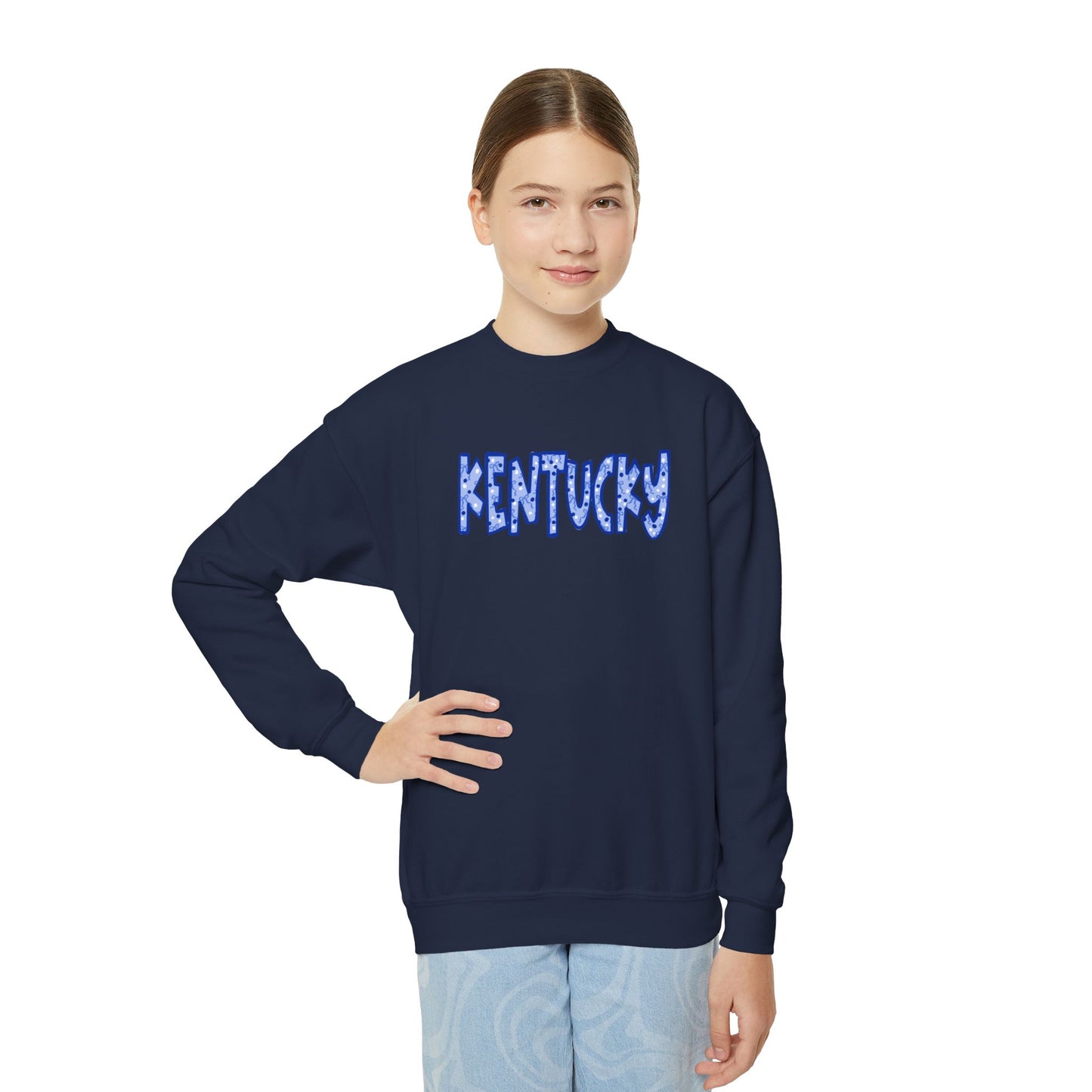 Kentucky Youth Coquette Font Crewneck