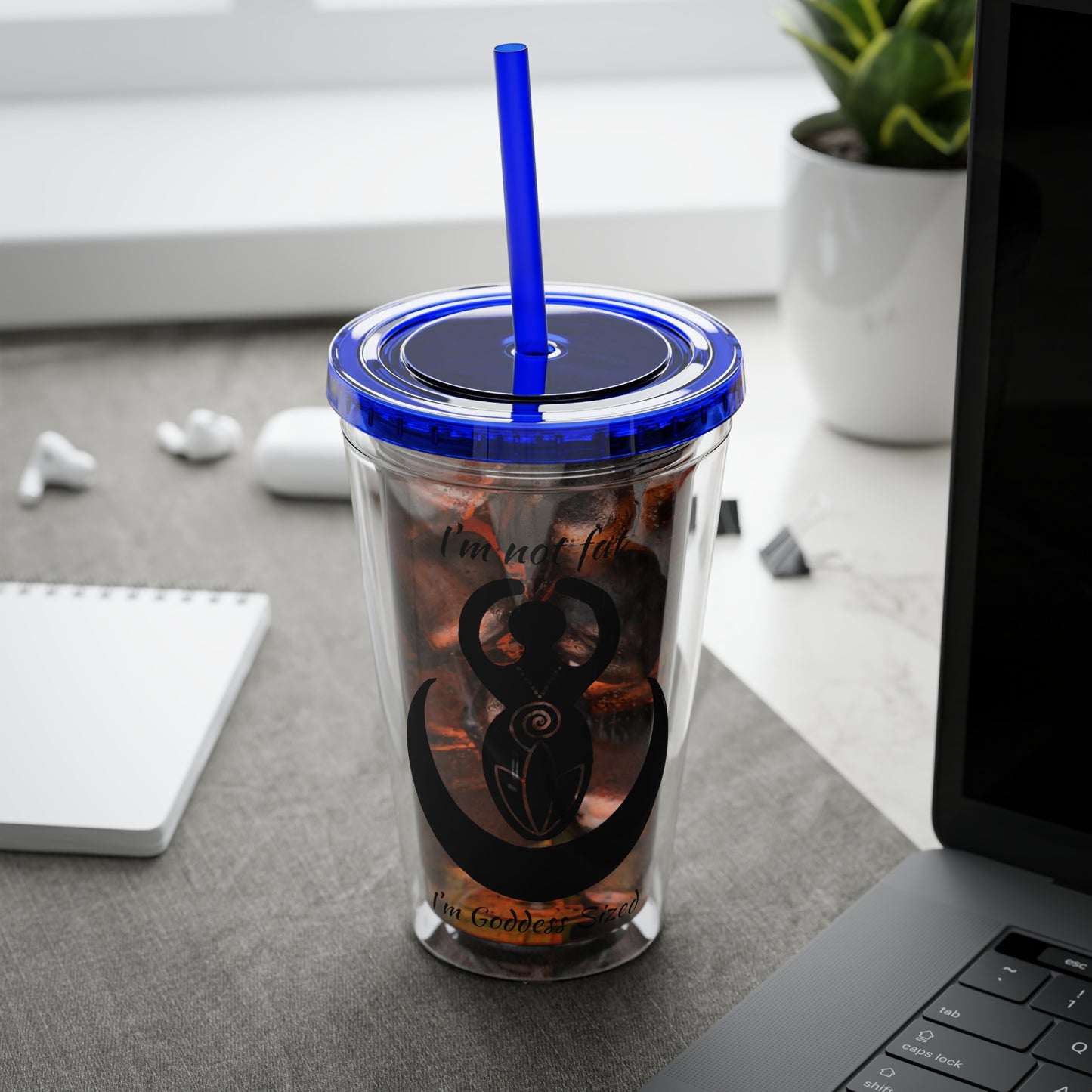Goddess 16oz Sunsplash Straw Tumbler
