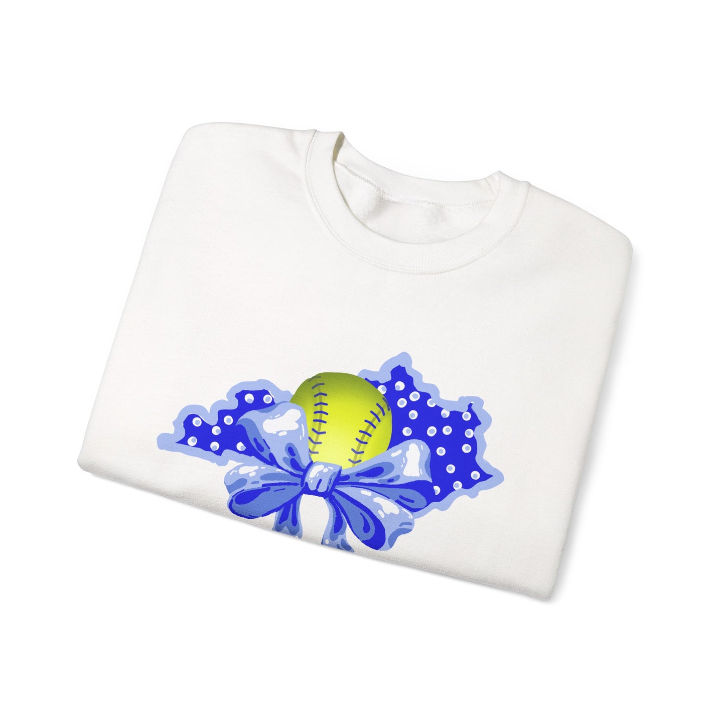 Softball and Bows Kentucky Crewneck