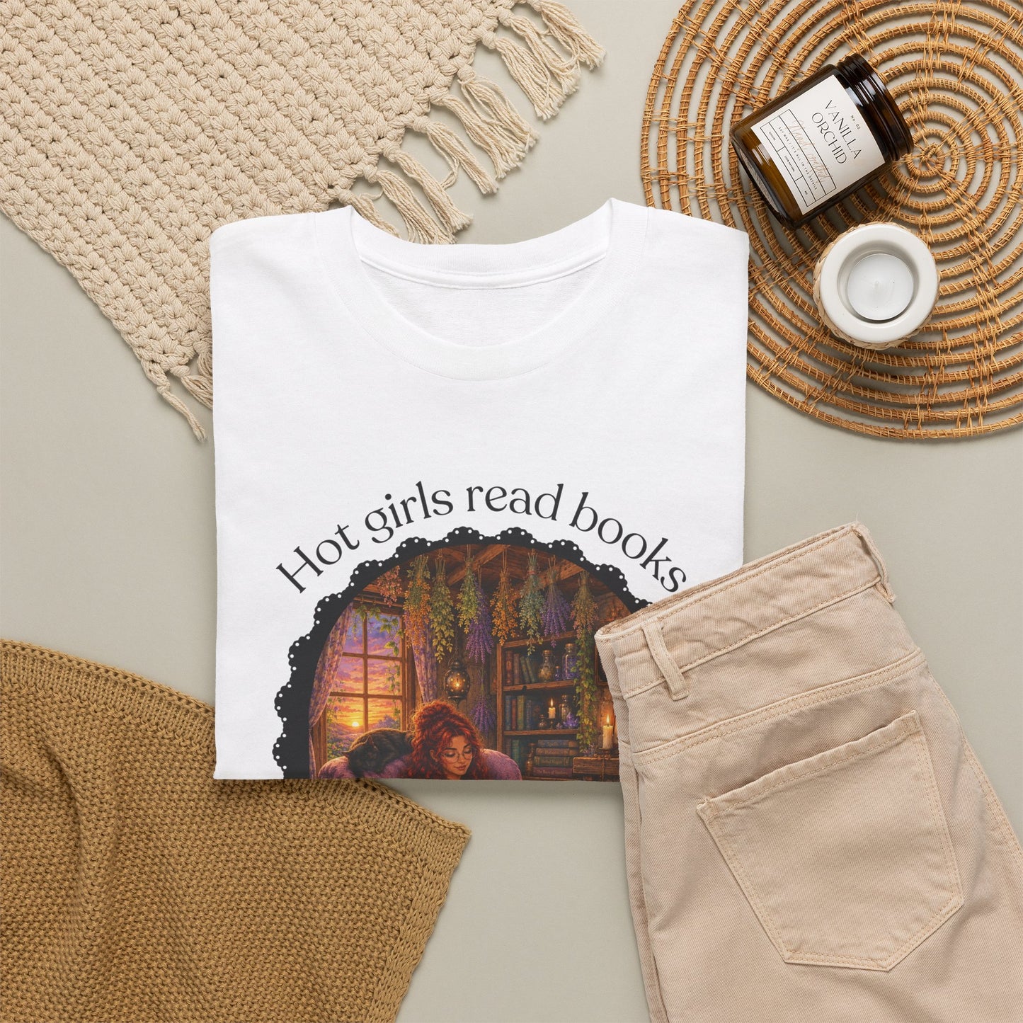 Hot Girls Read Books Tshirt | Andi B. Designs