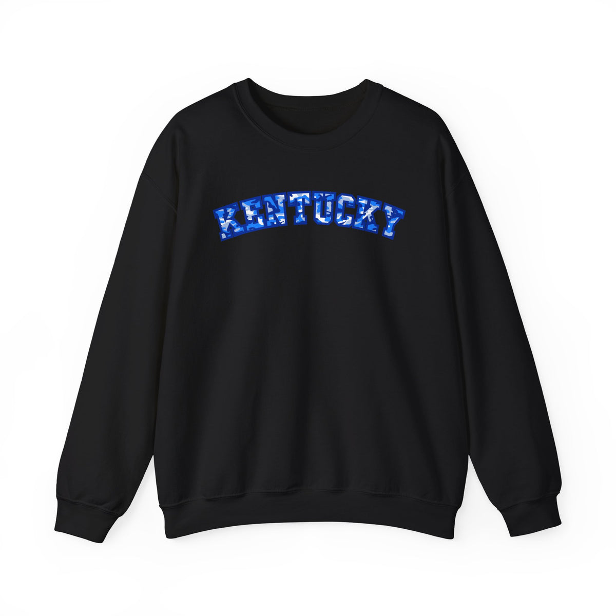 Kentucky Bright Blue Camo Crewneck Sweatshirt