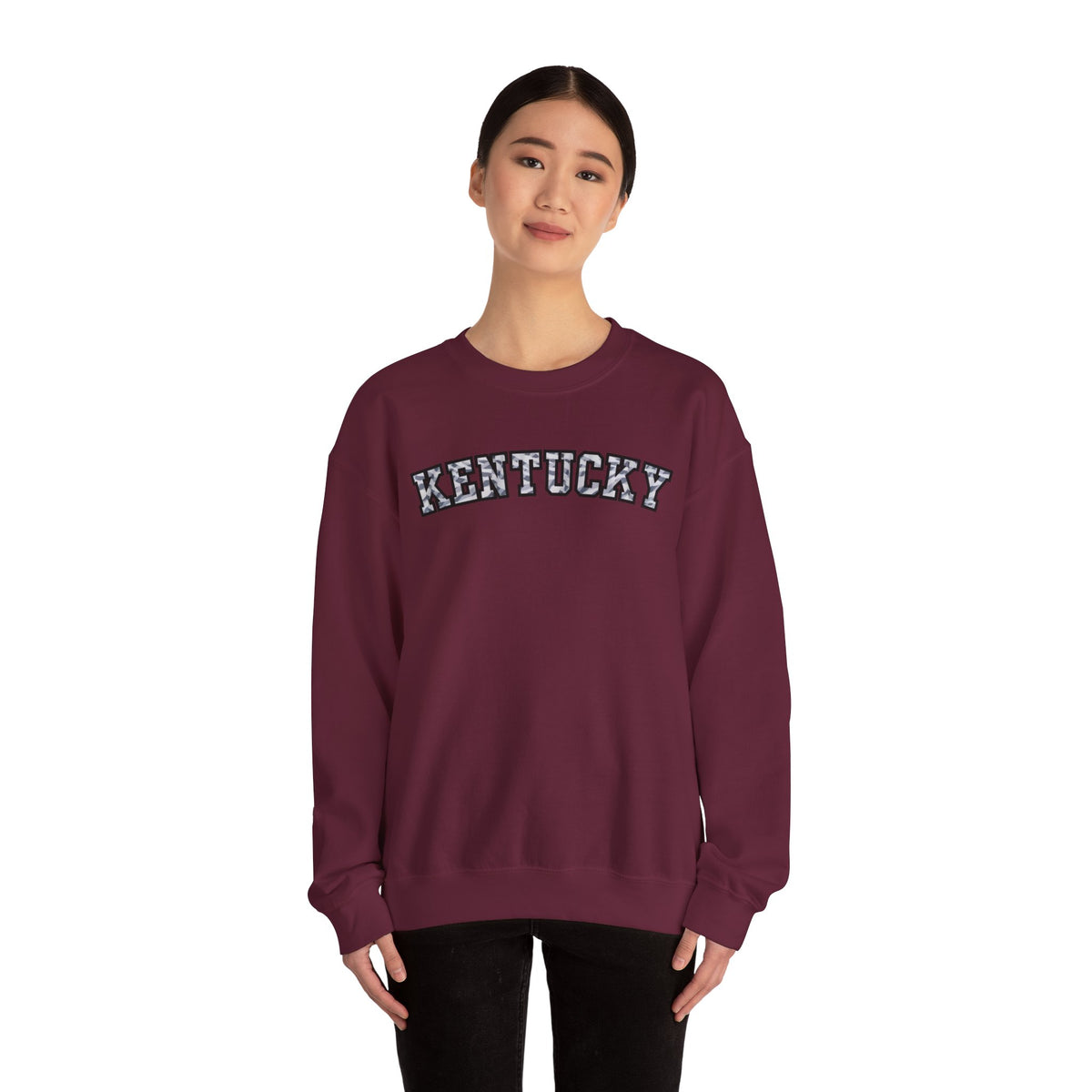 Kentucky Grey Modern Camo Crewneck Sweatshirt