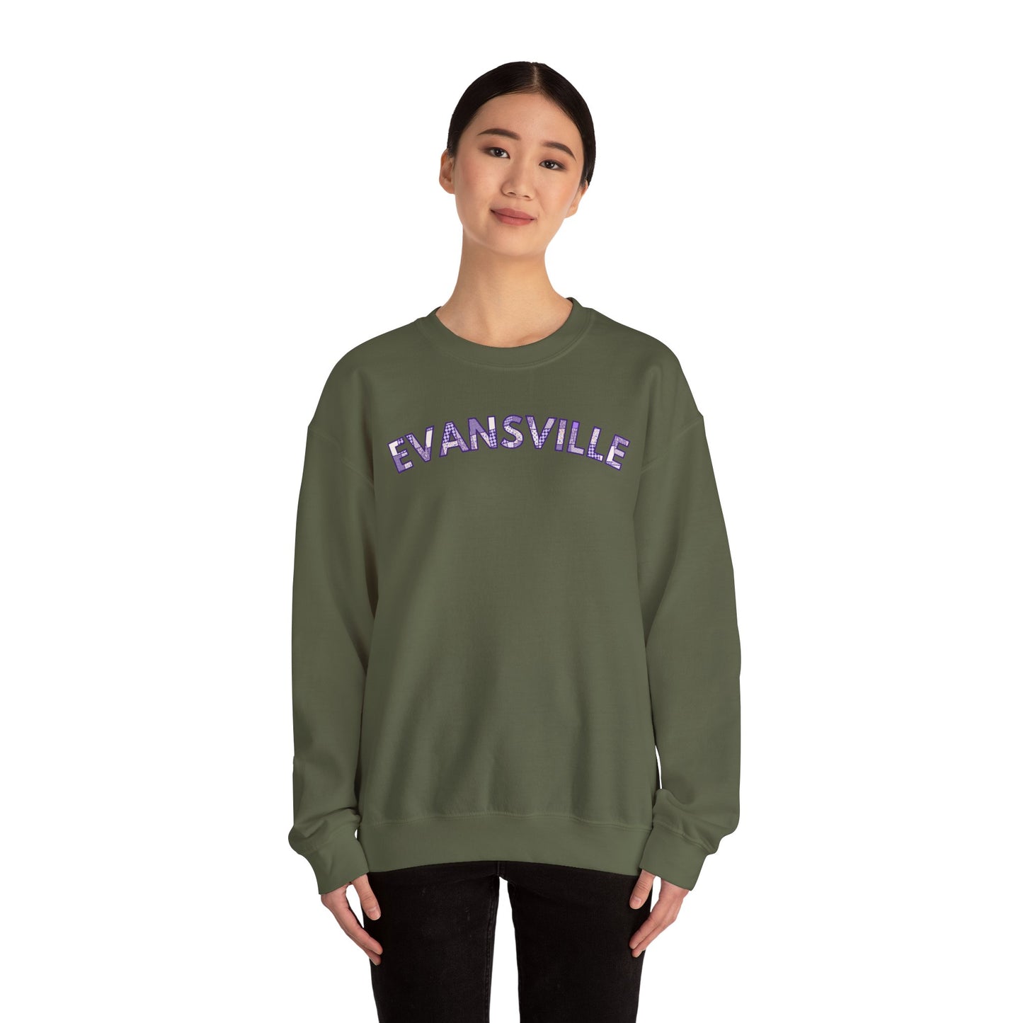 Evansville Patchwork Crewneck