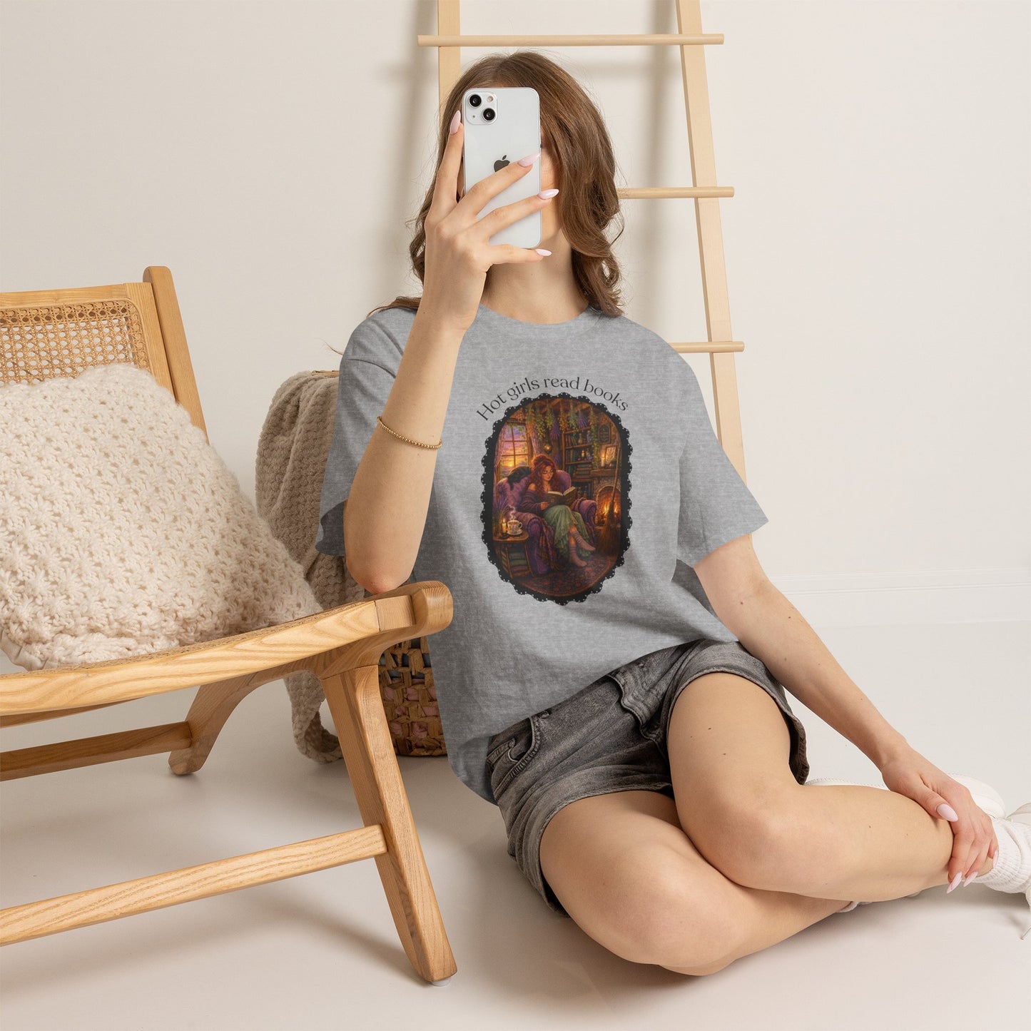 Hot Girls Read Books Tshirt | Andi B. Designs