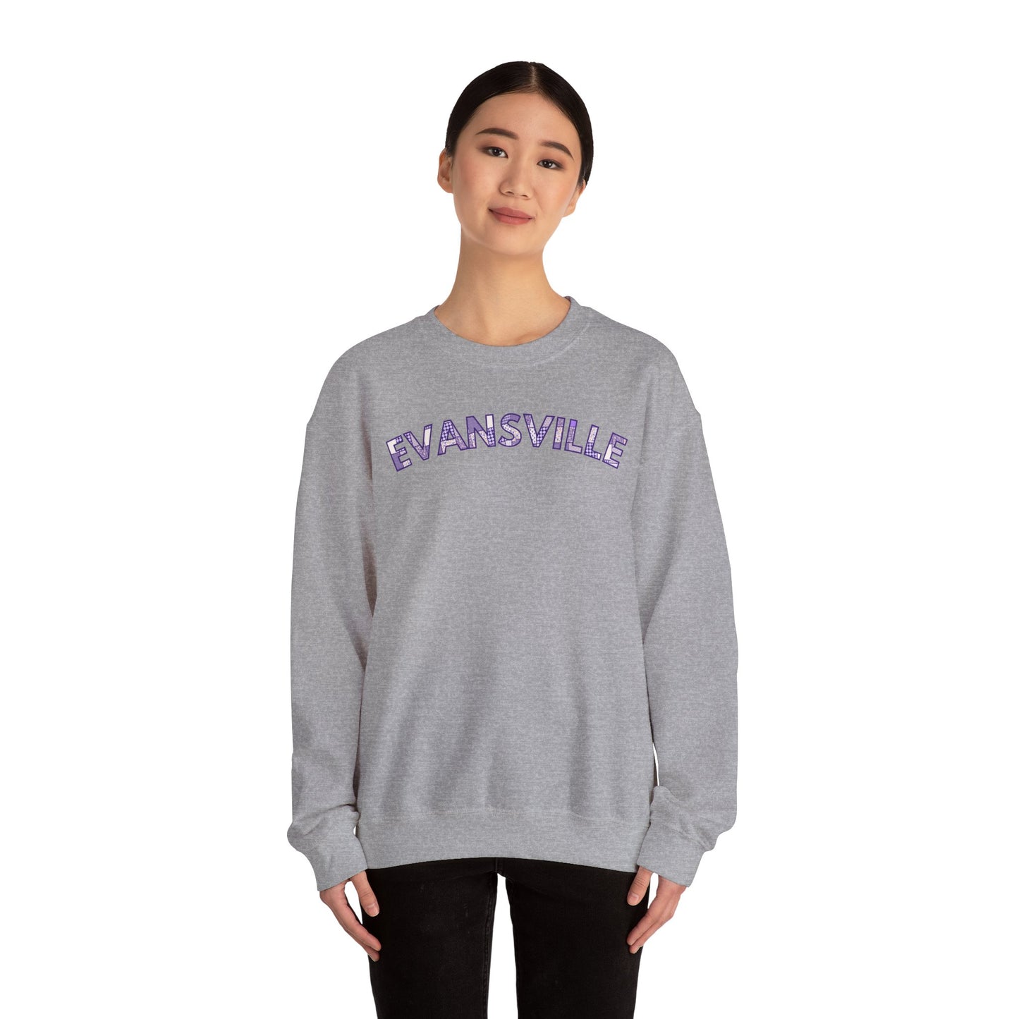 Evansville Patchwork Crewneck