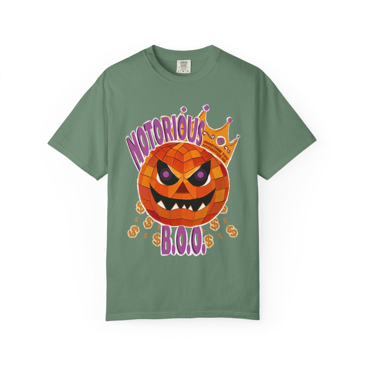 Notorious B.O.O. T-shirt | Halloween Jack-o'-Lantern Design